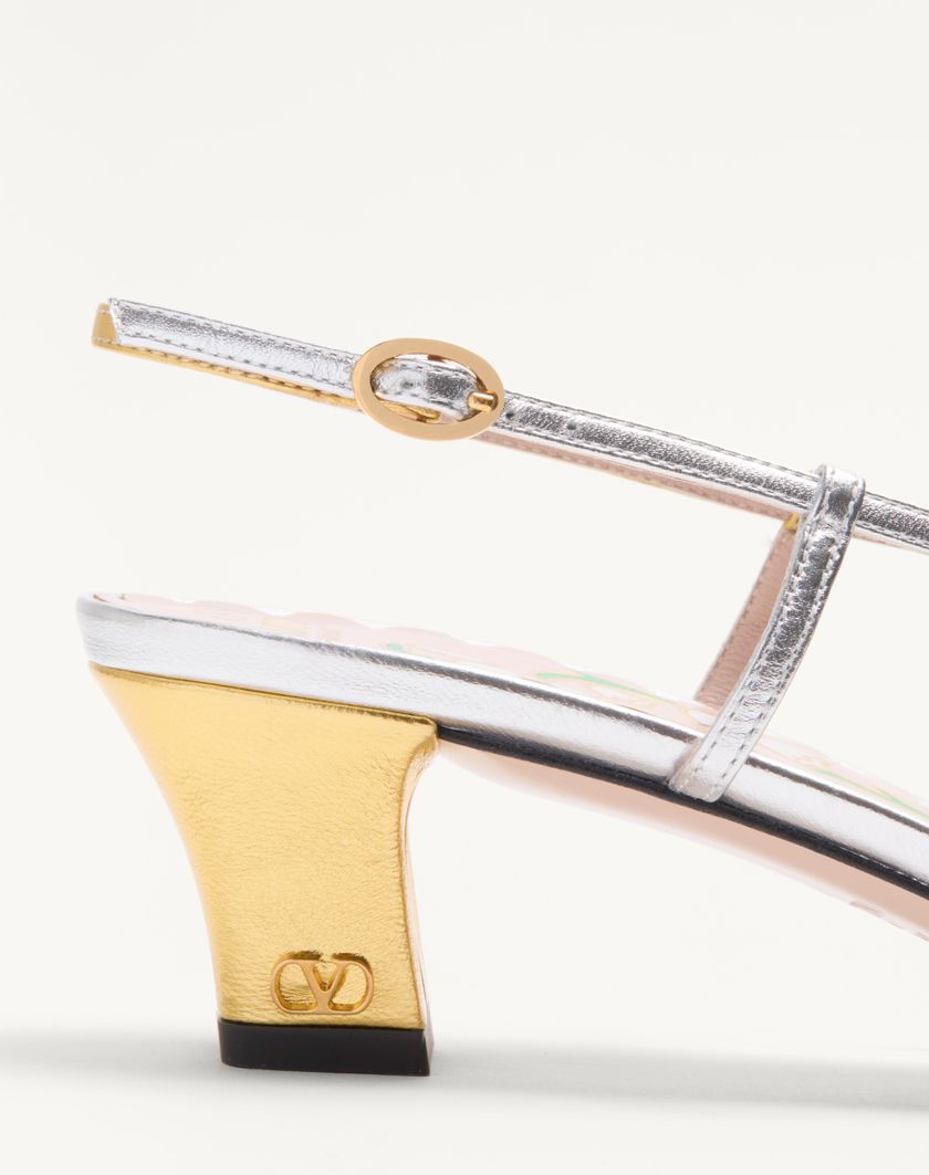 BOWOW SLINGBACK PUMPS IN LAMINATED NAPPA 45MM - Image 6